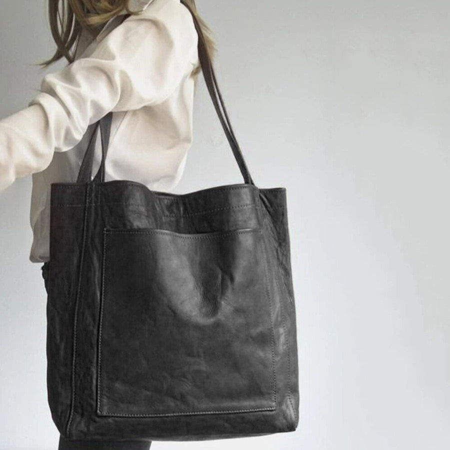 Florine Front Pocket Shoulder Tote