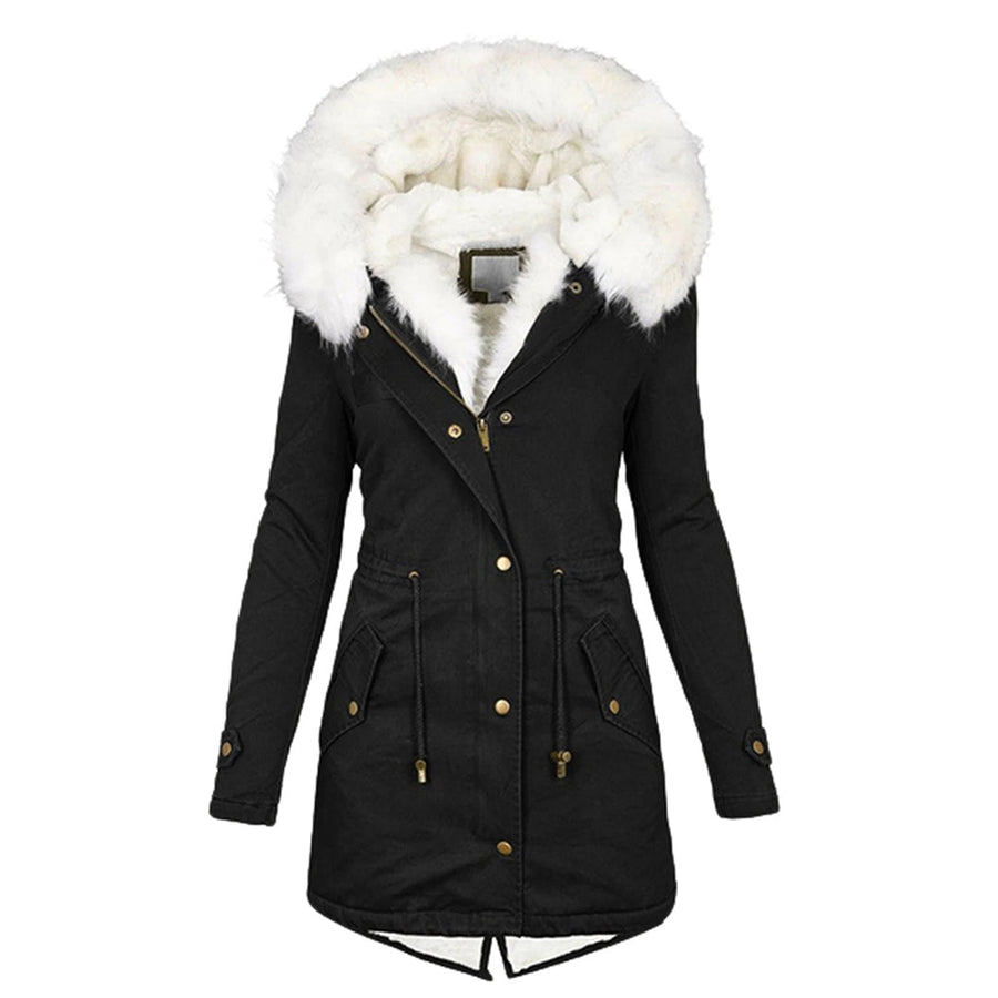 Lieke Fleece Lined Padded Hooded Winter Coat