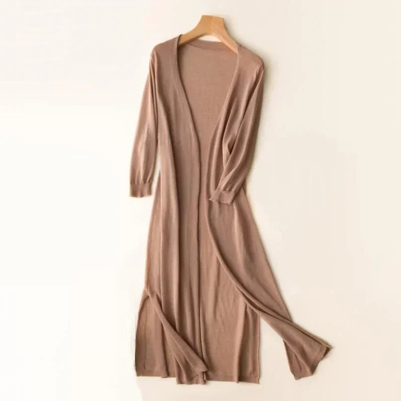 Mirelle Lightweight Long Open Front Cardigan