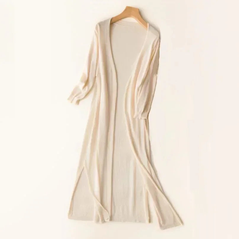 Mirelle Lightweight Long Open Front Cardigan