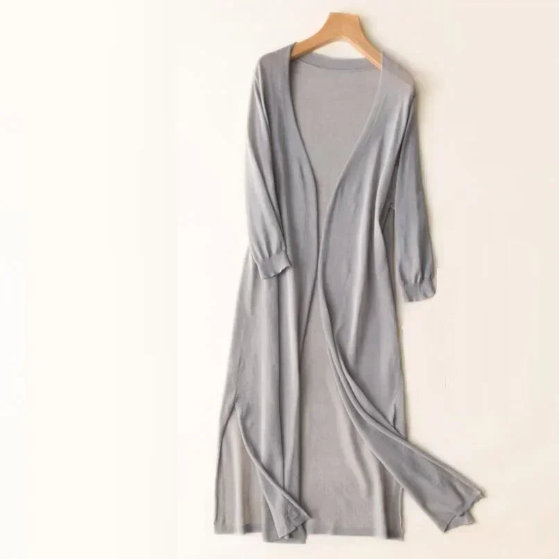 Mirelle Lightweight Long Open Front Cardigan