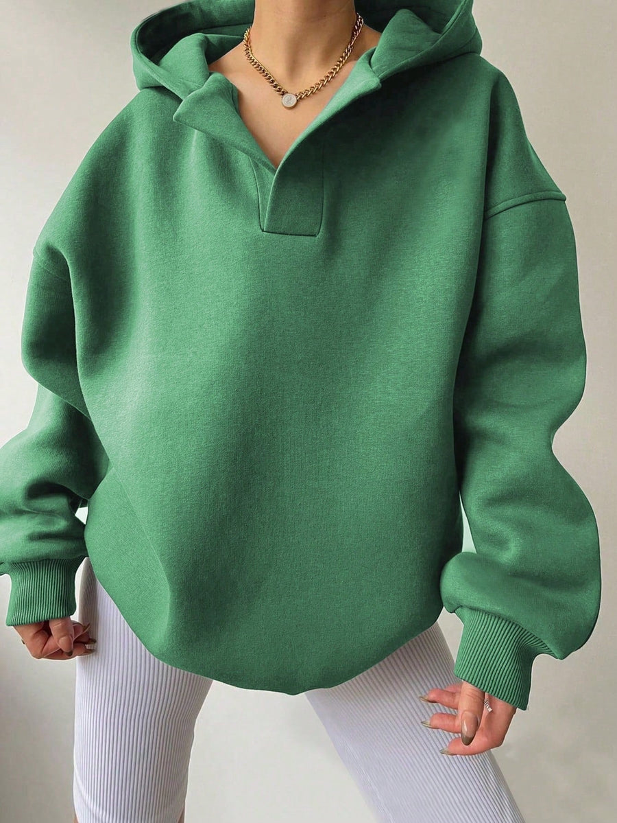 Katell Oversized Statement Collar Hoodie