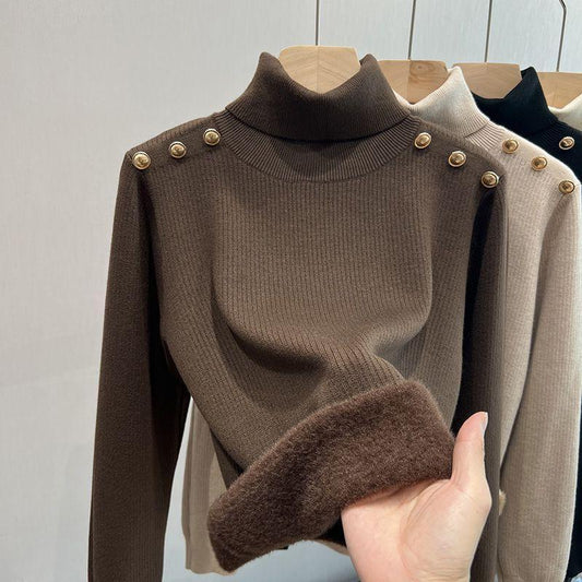 Ineke Fleece Lined Turtleneck Sweater
