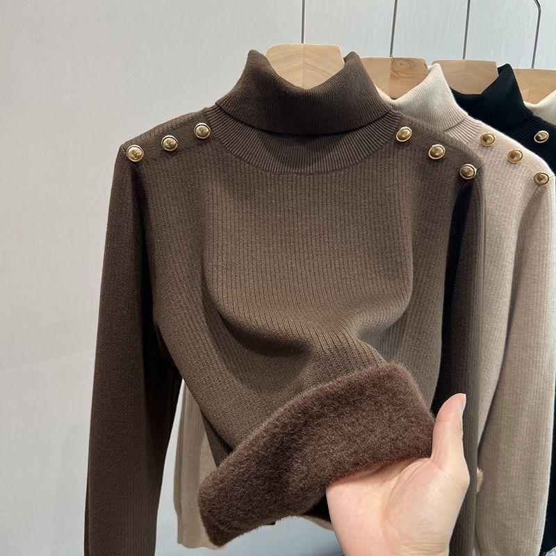 Ineke Fleece Lined Turtleneck Sweater