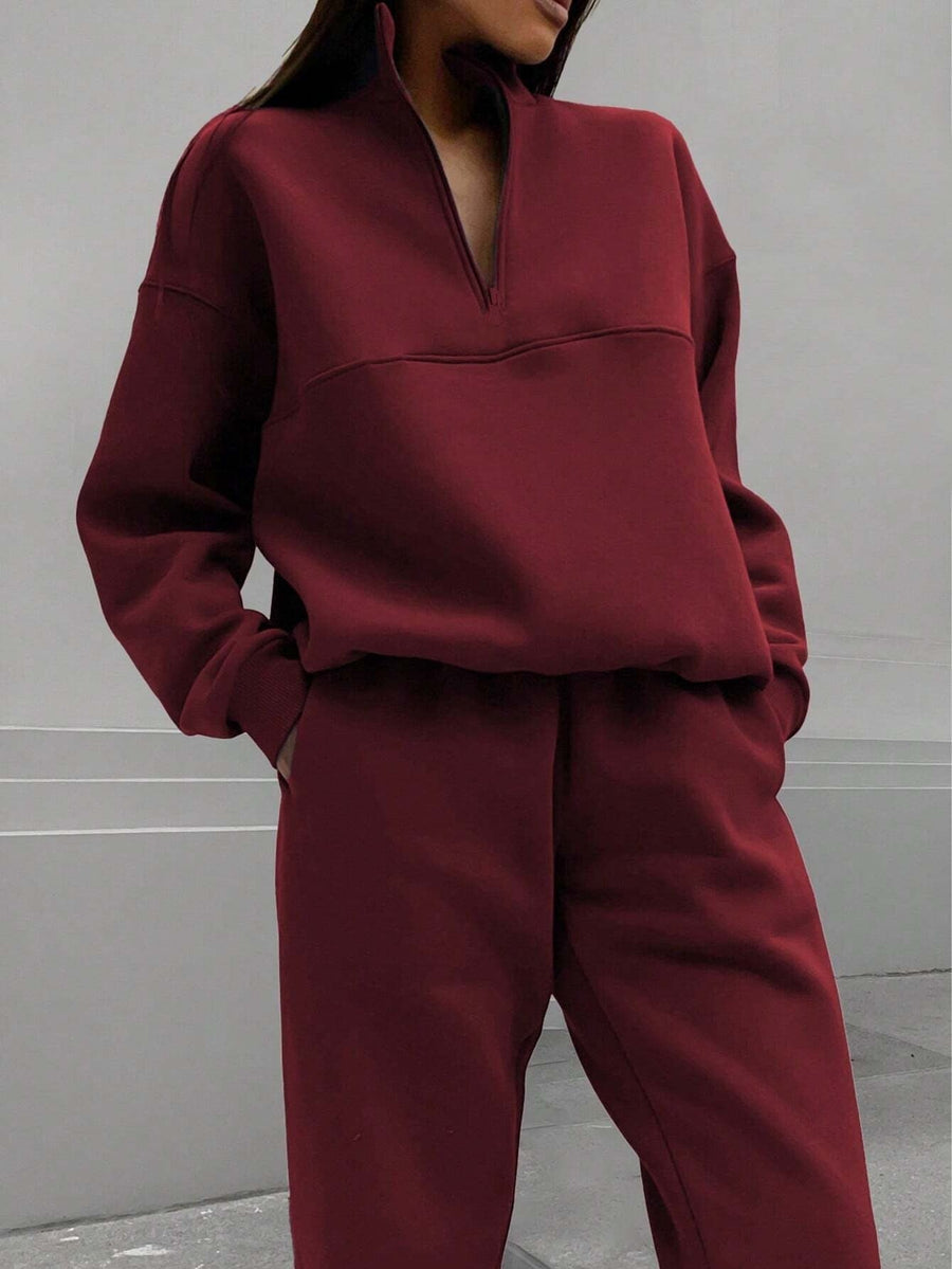 Melisande Oversized Half Zip Pullover
