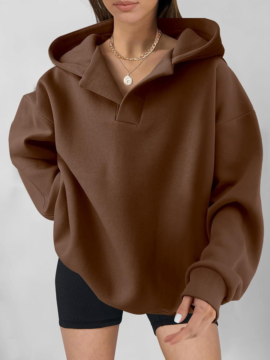 Katell Oversized Statement Collar Hoodie