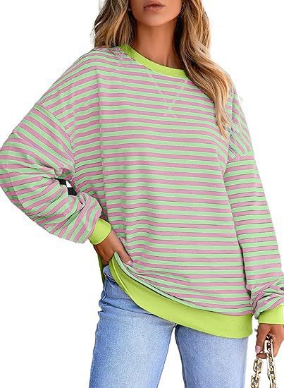 Birgitta Wide Stripe Casual Sweater