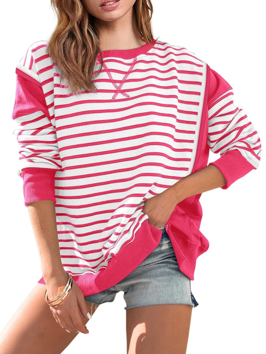 Rosine Oversized Striped Sweatshirt