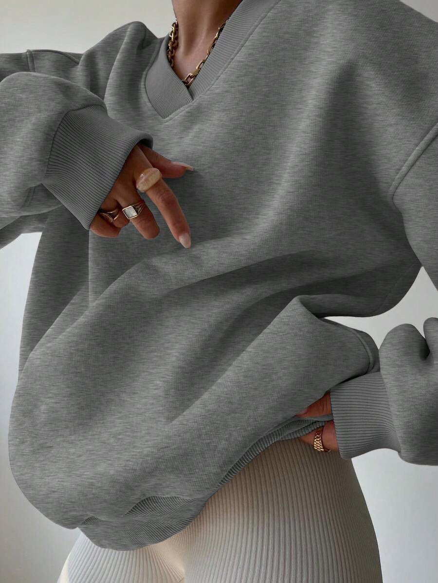 Janne Casual Patchwork Crew Neck Sweatshirt
