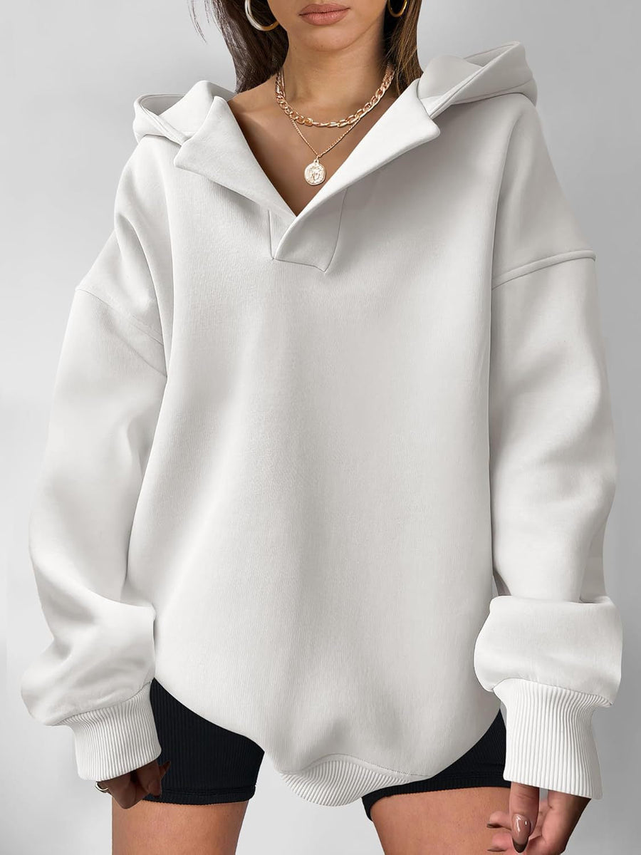 Katell Oversized Statement Collar Hoodie
