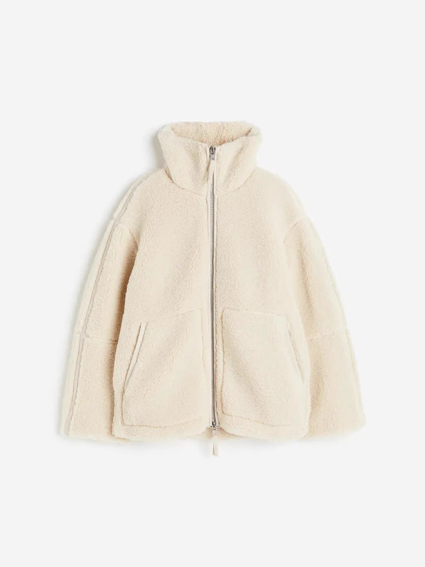 Heloisa Oversized Sherpa Zip Jacket