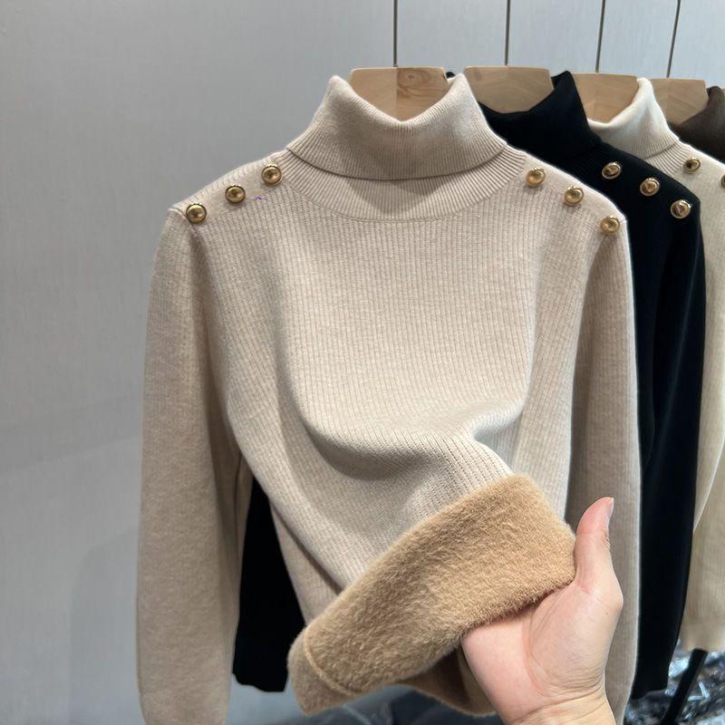 Ineke Fleece Lined Turtleneck Sweater