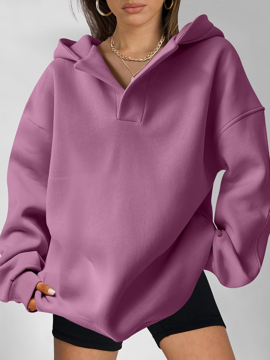 Katell Oversized Statement Collar Hoodie