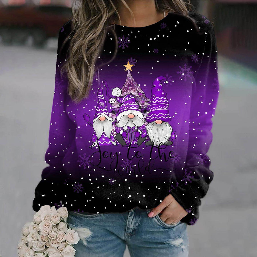 Pearl Christmas Gnome Graphic Sweatshirt