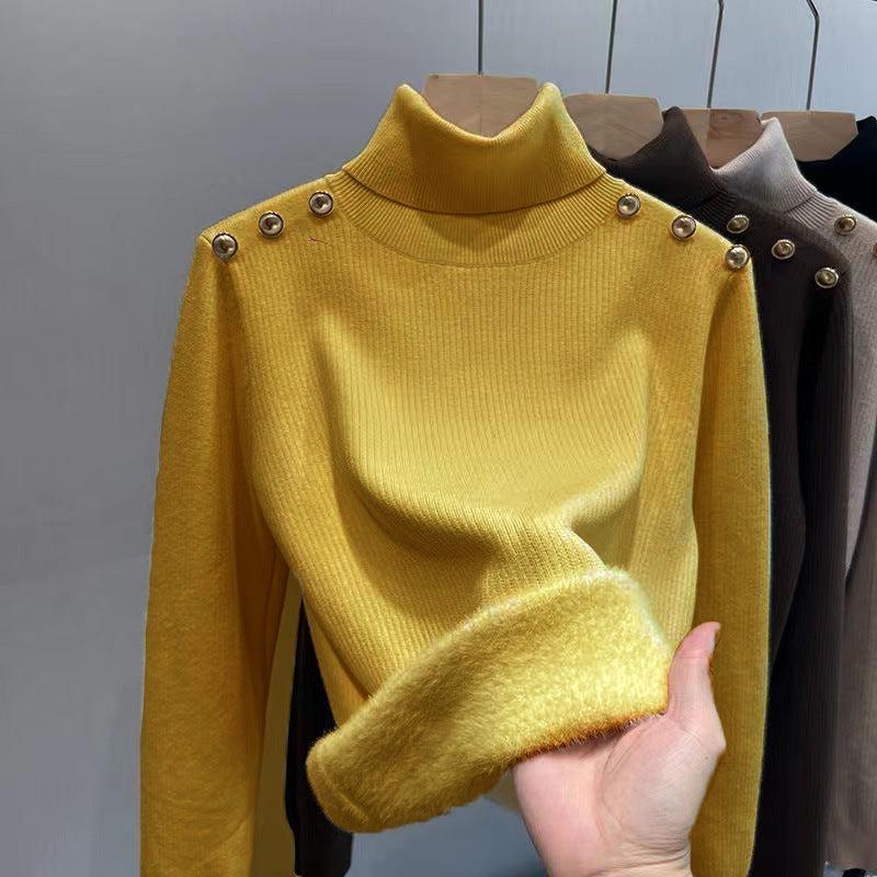 Ineke Fleece Lined Turtleneck Sweater