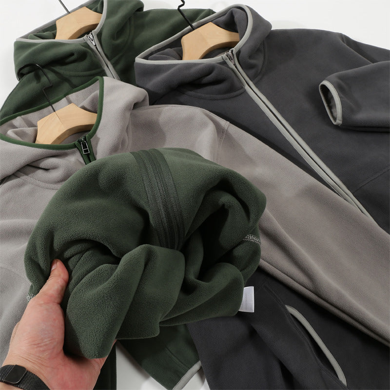 Edina Contrast Trim Zip Hoodie