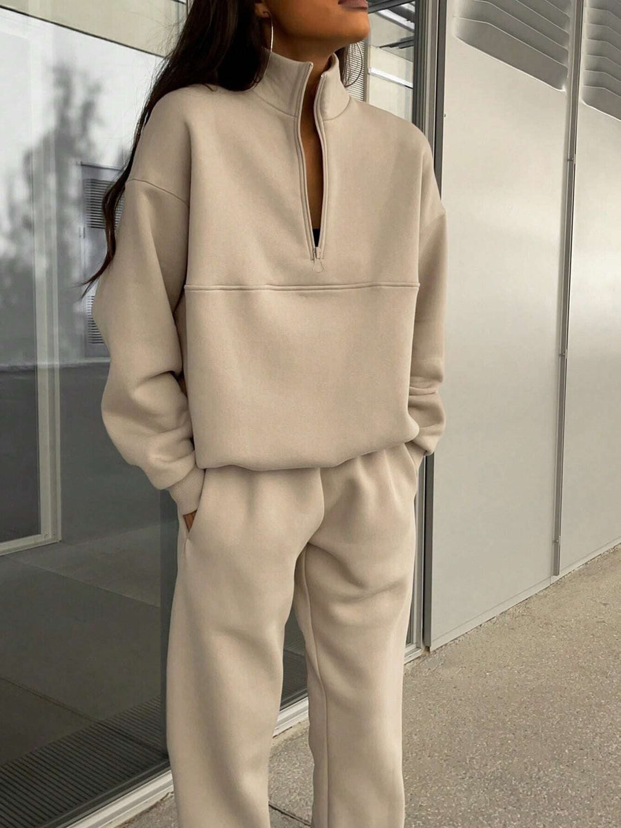 Melisande Oversized Half Zip Pullover