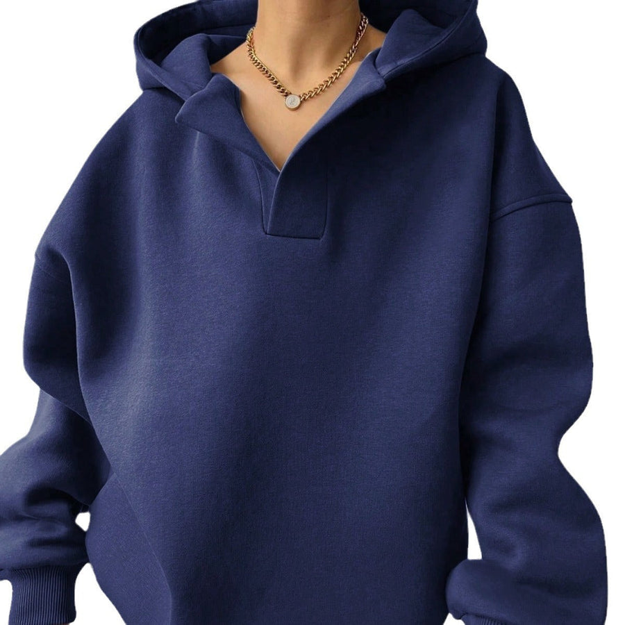 Katell Oversized Statement Collar Hoodie