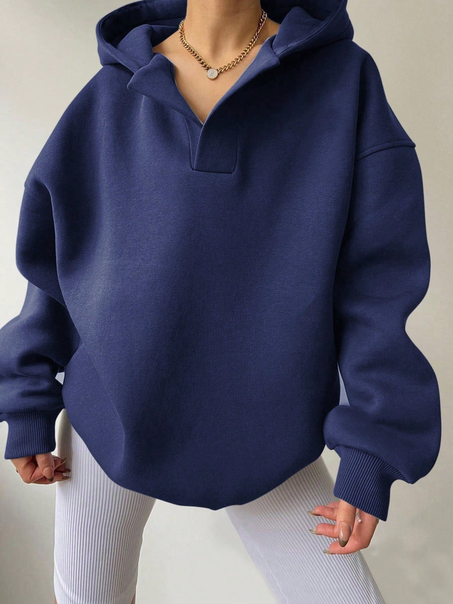 Katell Oversized Statement Collar Hoodie