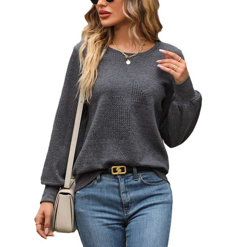 Imelda Textured Wide Sleeve Sweatshirt
