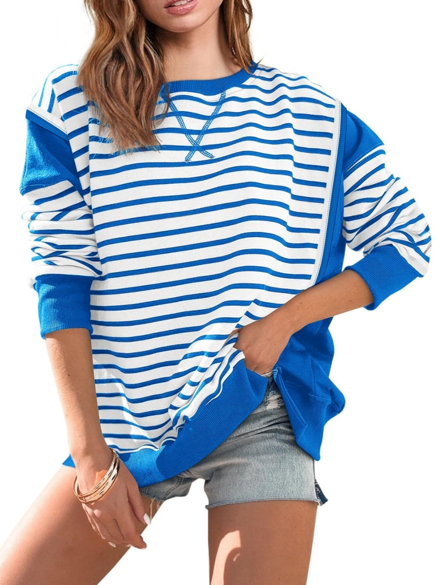 Rosine Oversized Striped Sweatshirt