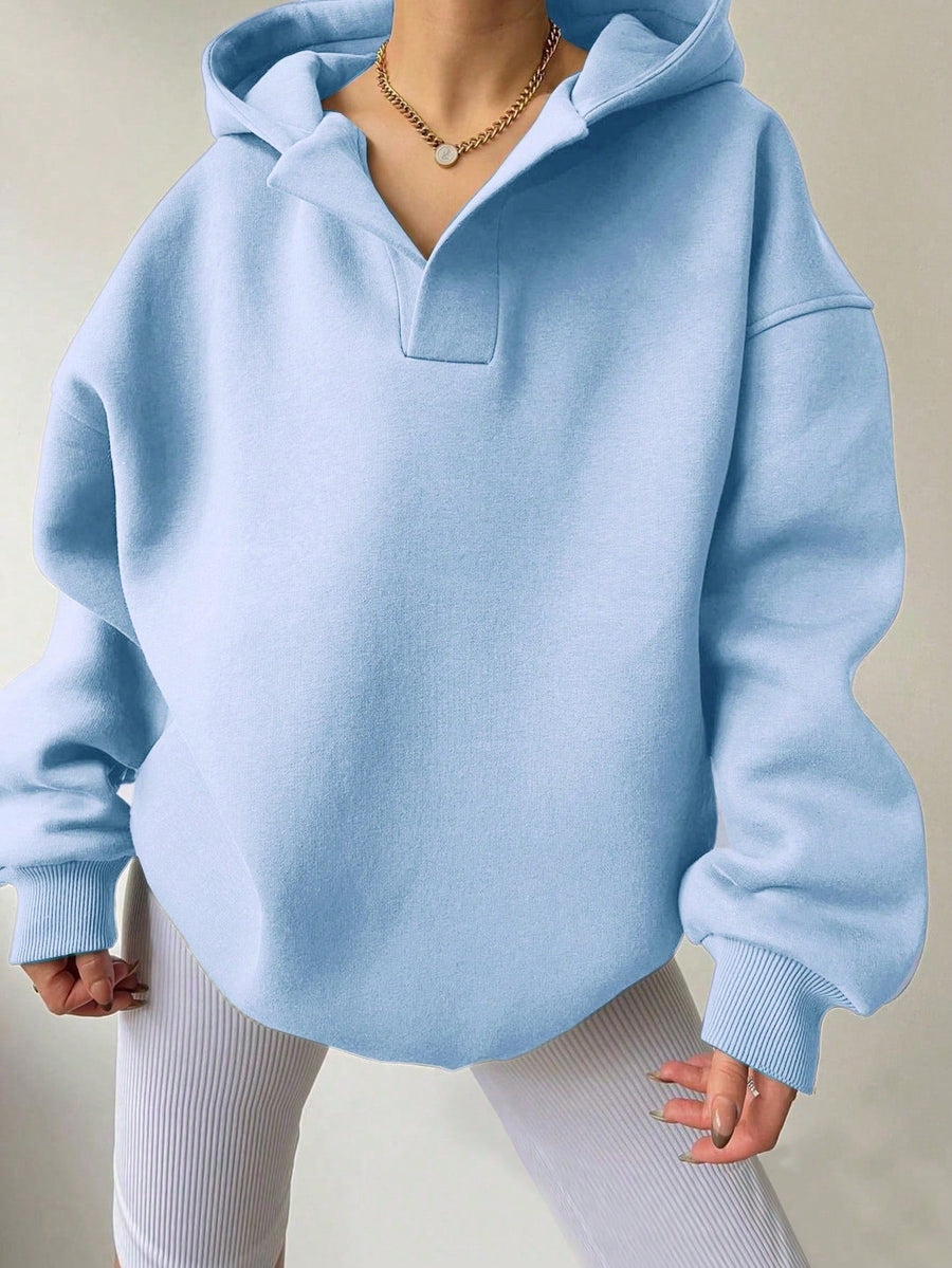 Katell Oversized Statement Collar Hoodie