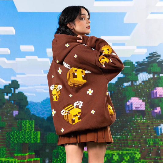 Insa Pixel Bee Graphic Hoodie