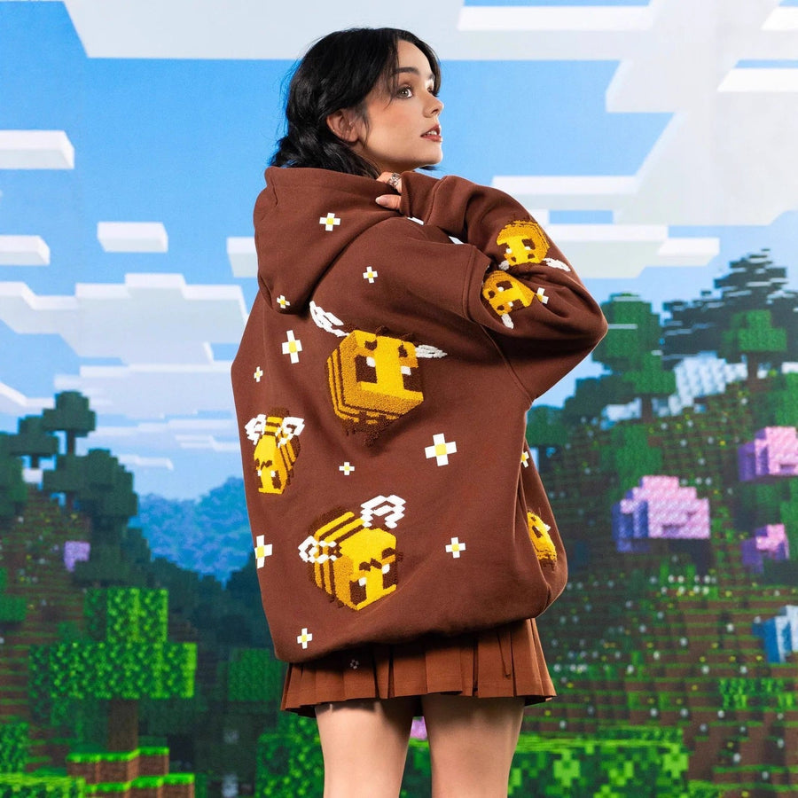 Adalgisa Knit Pixel Bee Hoodie