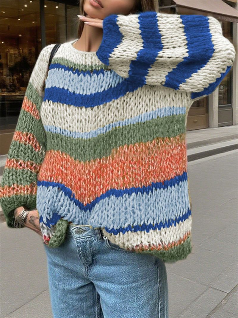 Marisol Striped Open Front Jacket