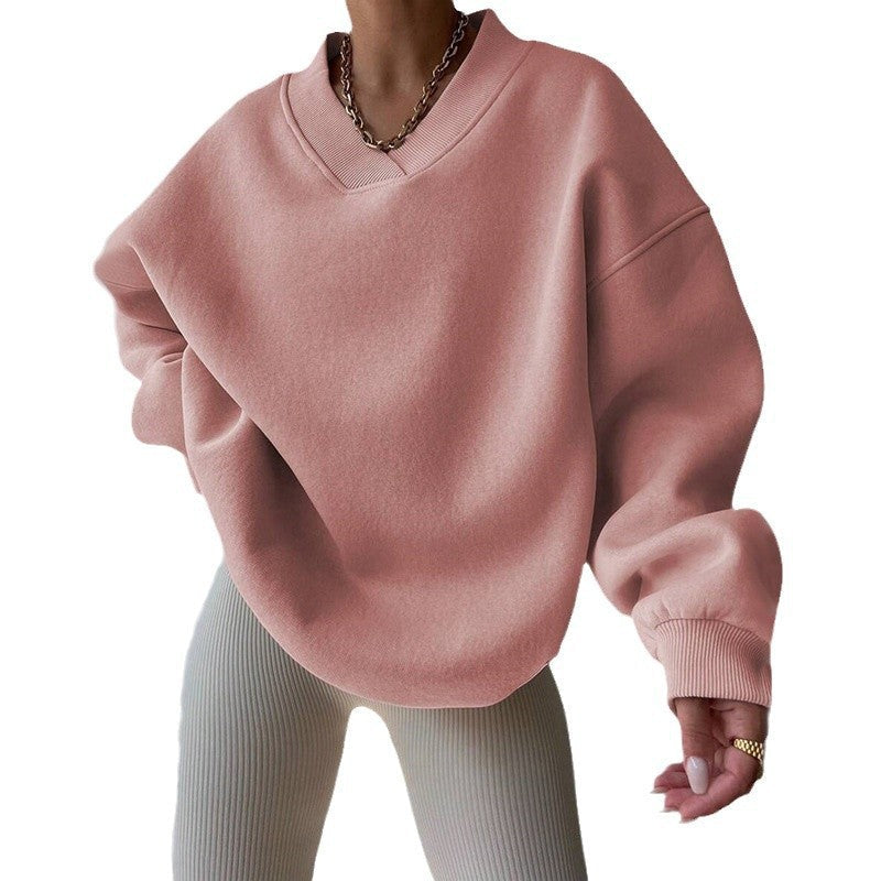 Janne Casual Patchwork Crew Neck Sweatshirt