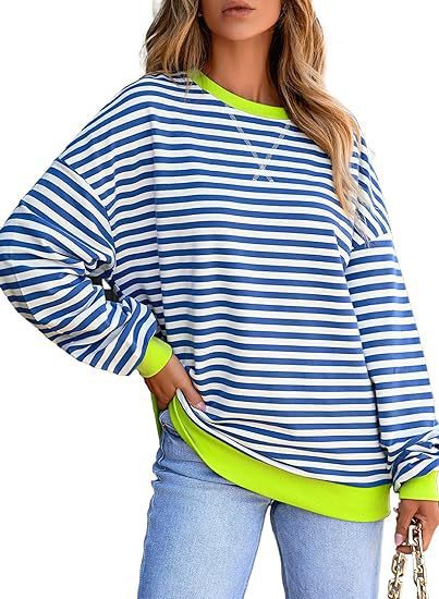 Birgitta Wide Stripe Casual Sweater