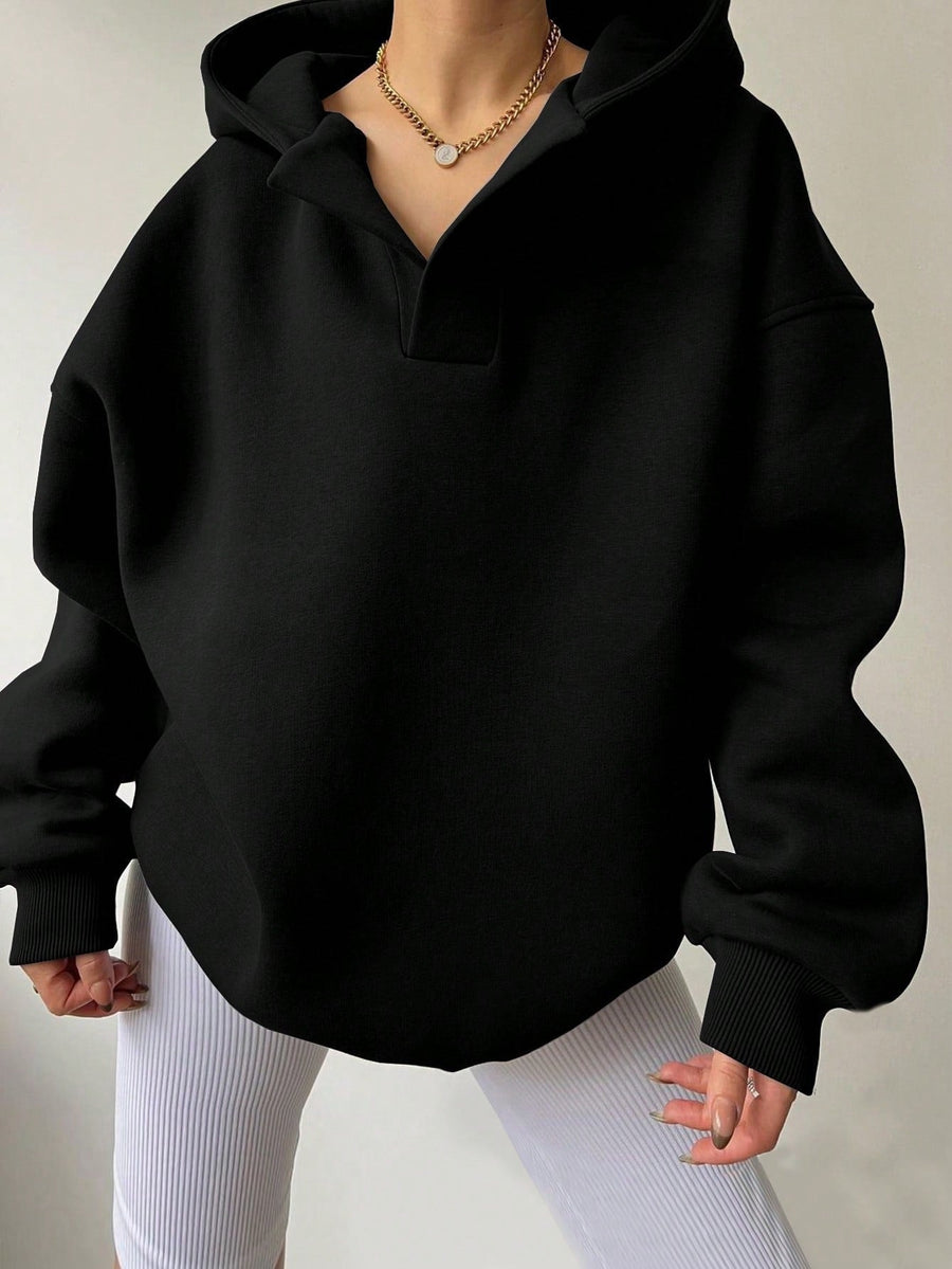 Katell Oversized Statement Collar Hoodie