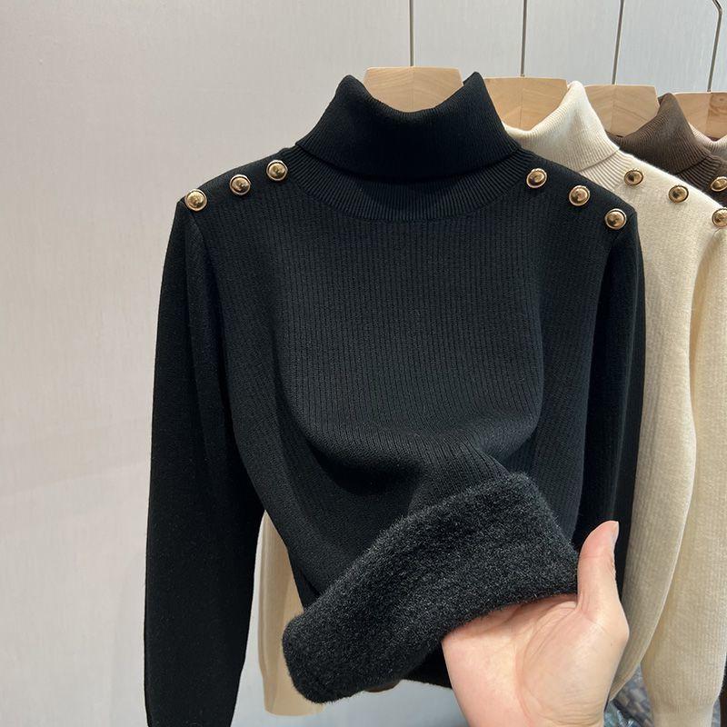 Ineke Fleece Lined Turtleneck Sweater