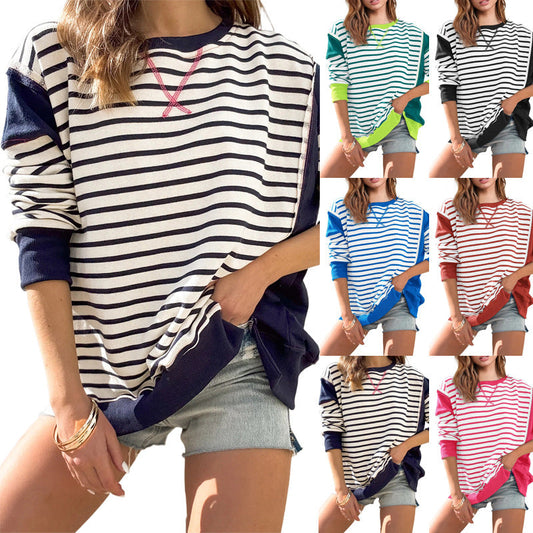 Rosine Oversized Striped Sweatshirt