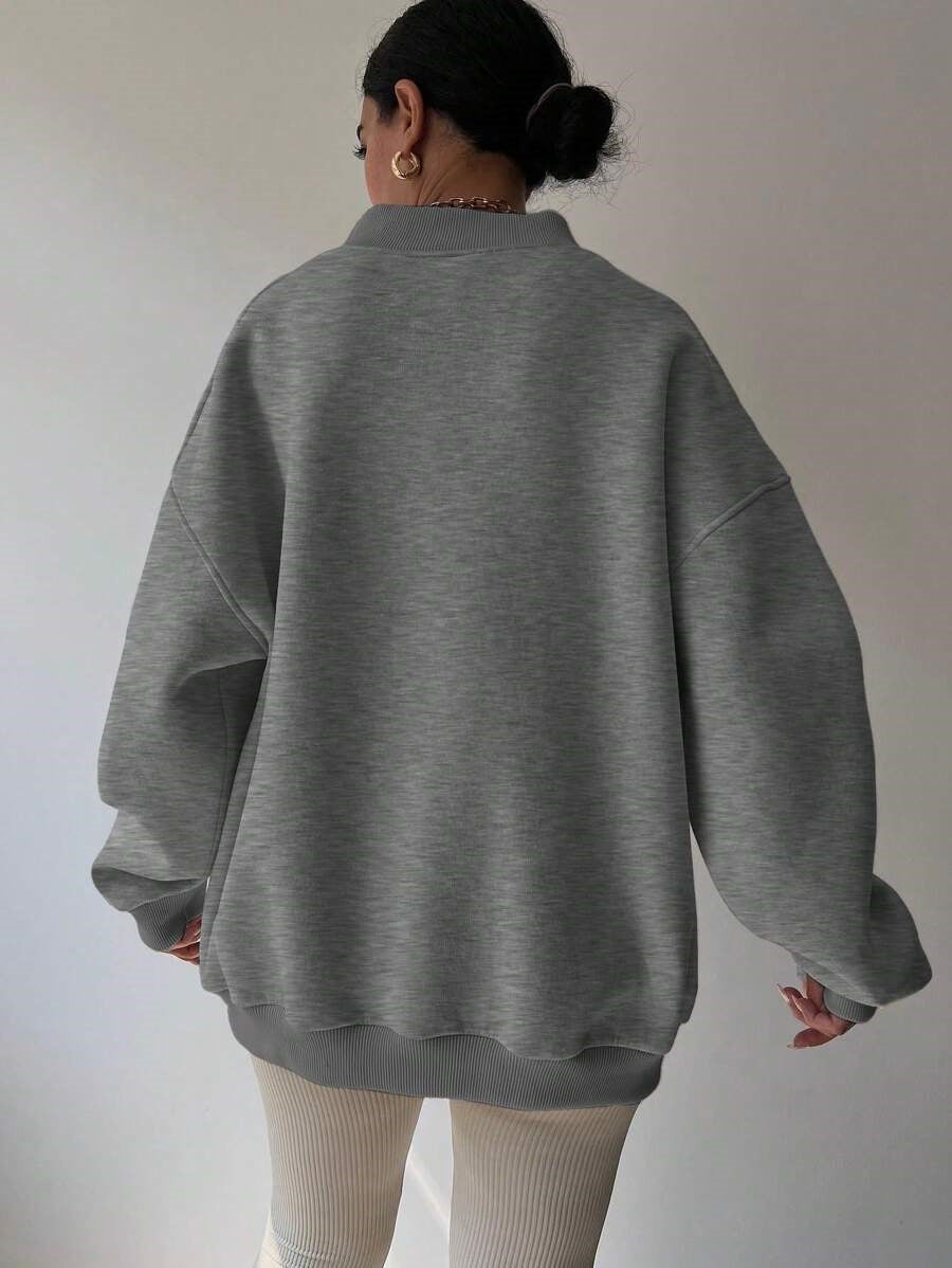 Janne Casual Patchwork Crew Neck Sweatshirt