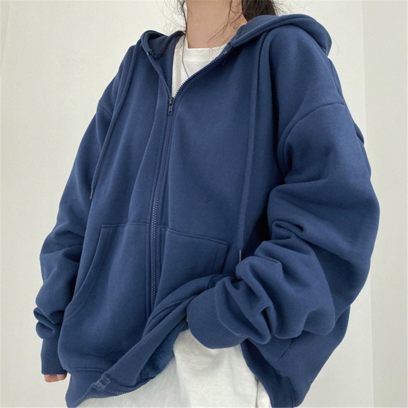 Evertje Oversized Hooded Baseball Jacket