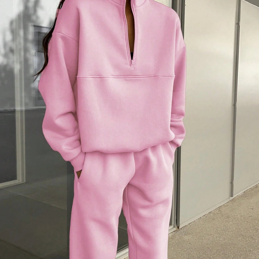 Melisande Oversized Half Zip Pullover