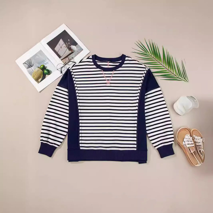 Rosine Oversized Striped Sweatshirt