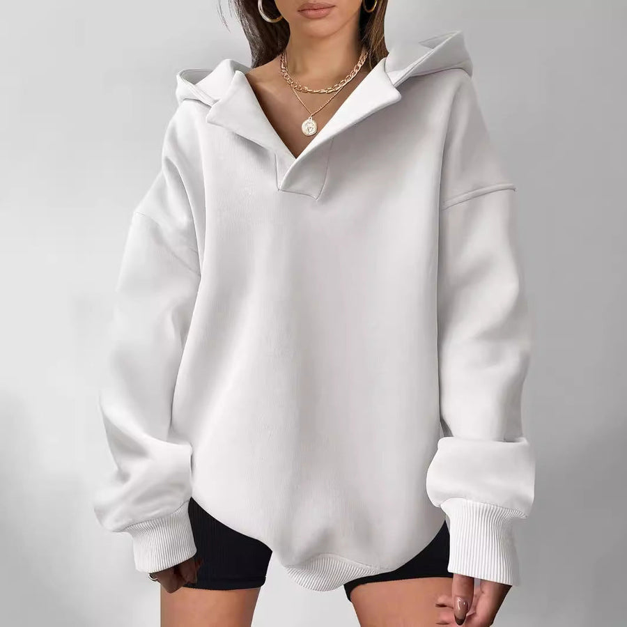 Katell Oversized Statement Collar Hoodie