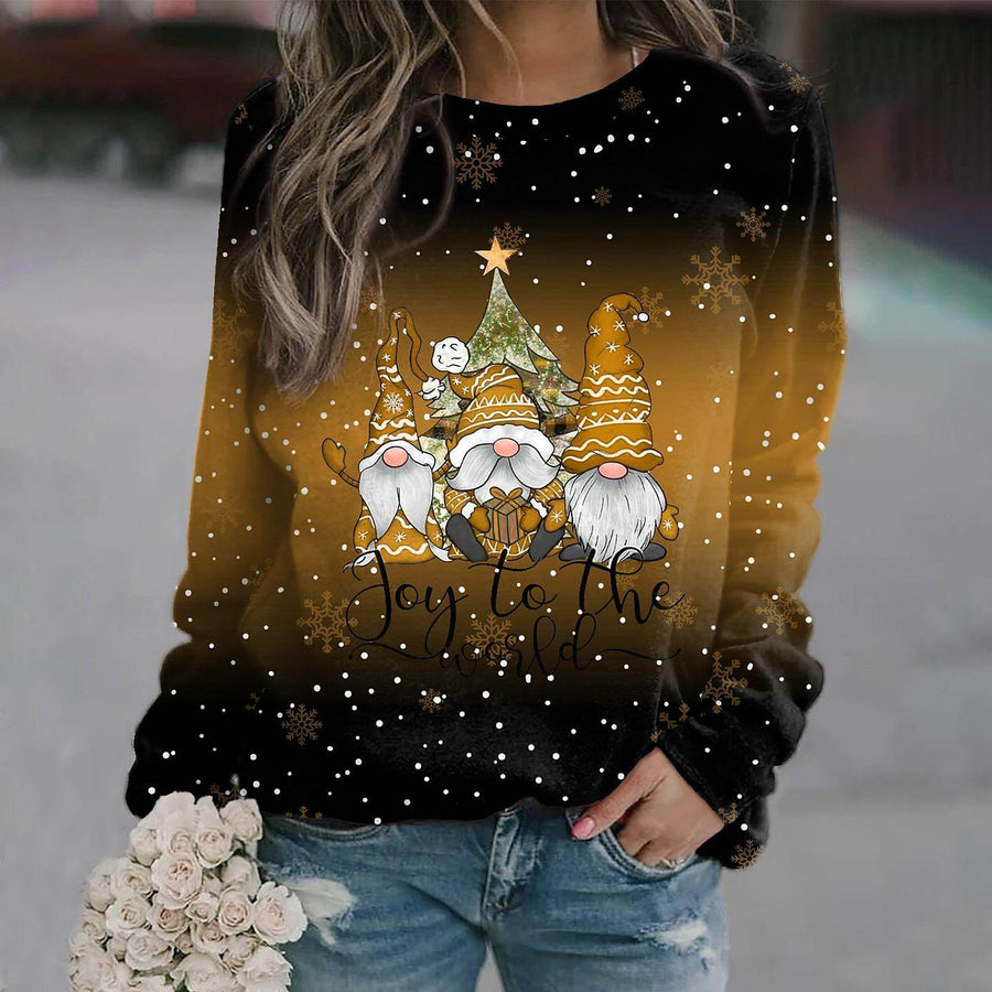 Pearl Christmas Gnome Graphic Sweatshirt