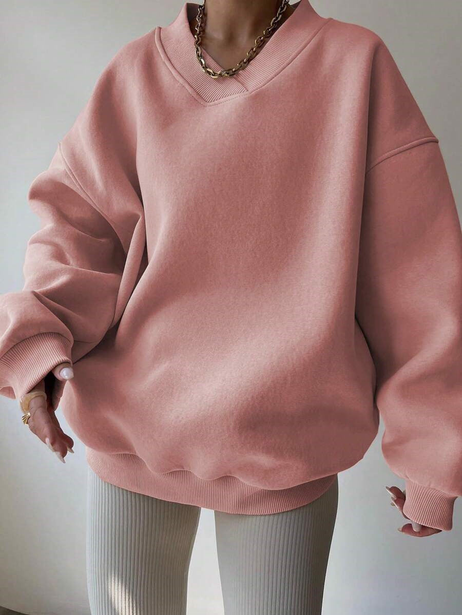 Janne Casual Patchwork Crew Neck Sweatshirt
