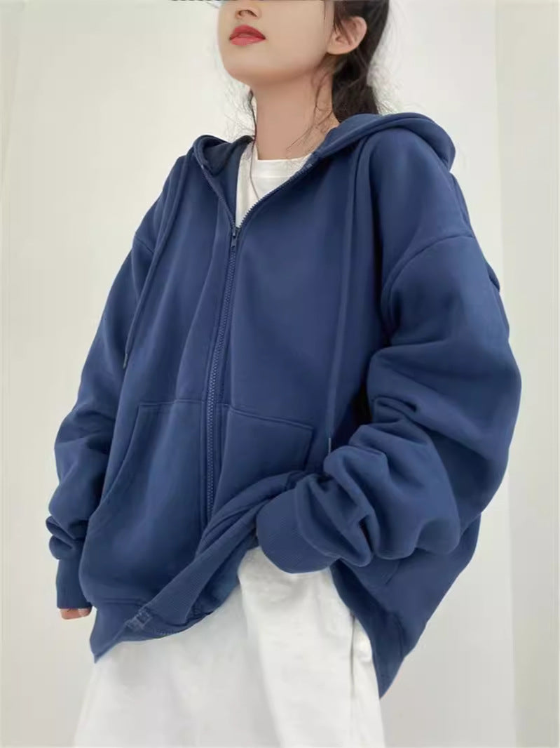Evertje Oversized Hooded Baseball Jacket