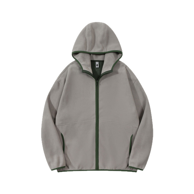 Edina Contrast Trim Zip Hoodie
