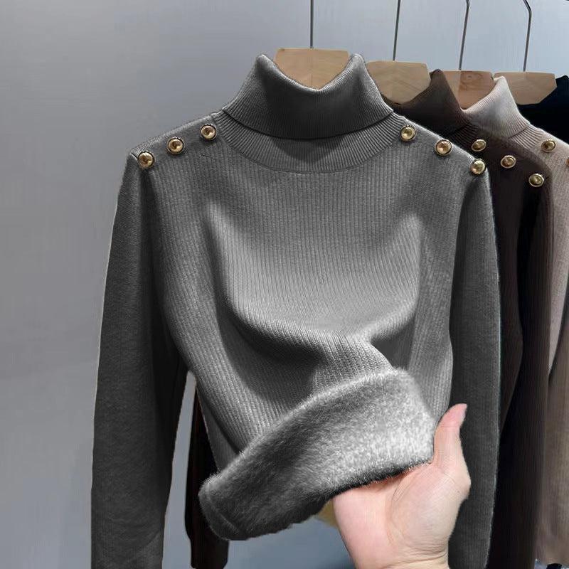 Ineke Fleece Lined Turtleneck Sweater