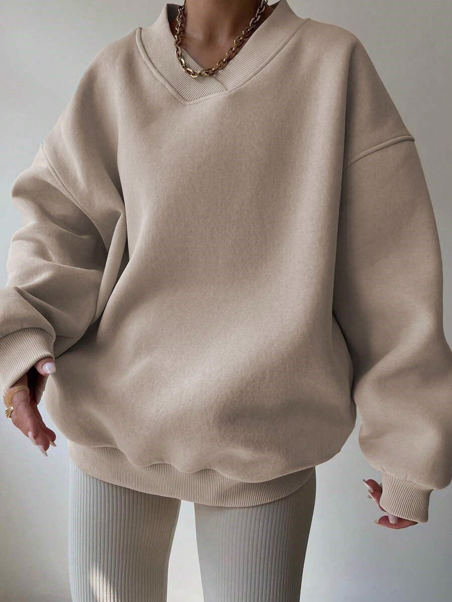 Janne Casual Patchwork Crew Neck Sweatshirt