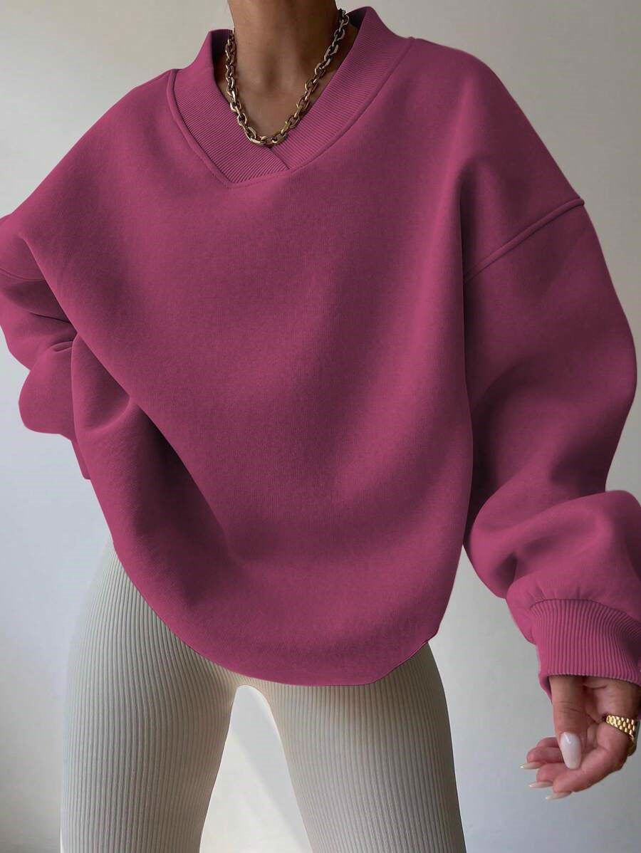 Janne Casual Patchwork Crew Neck Sweatshirt