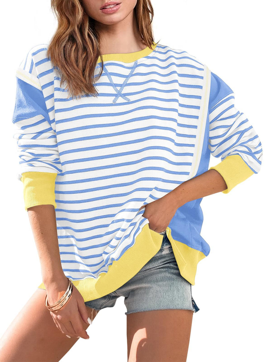 Rosine Oversized Striped Sweatshirt