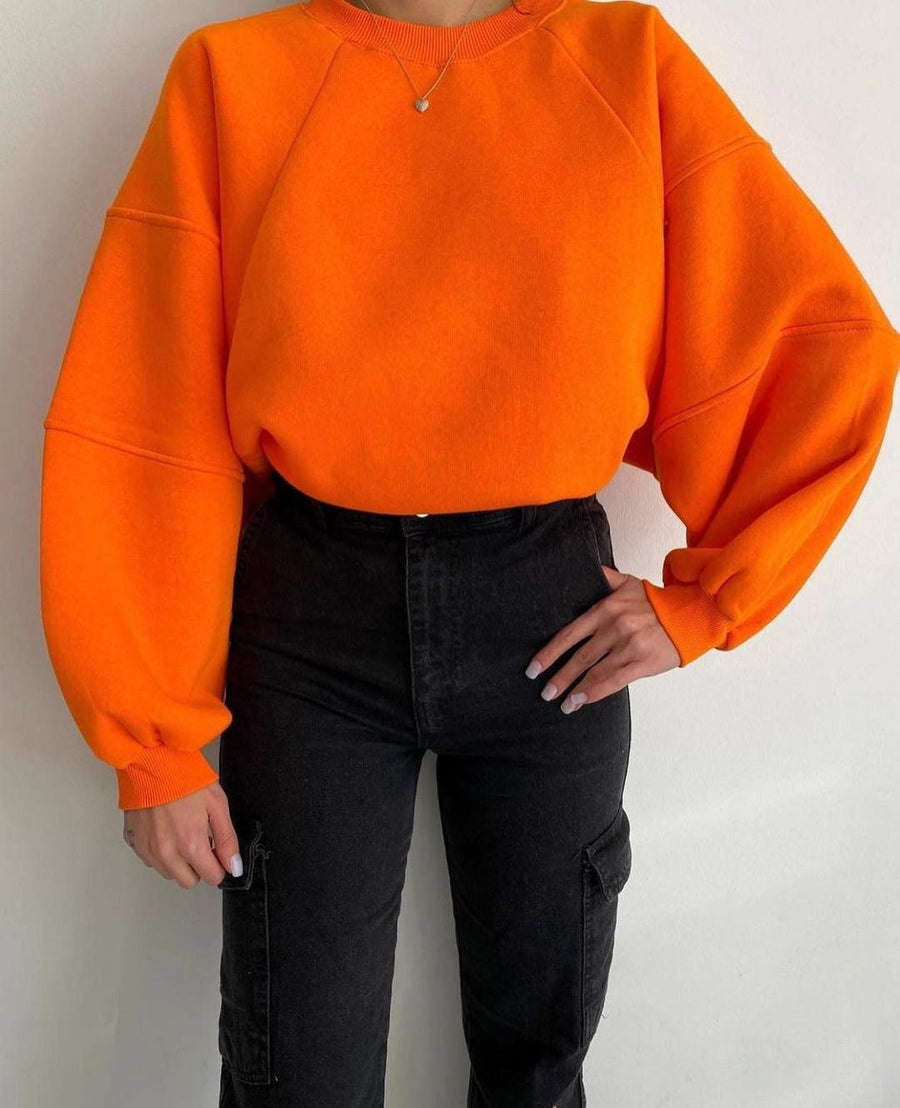Jessamy Oversized Balloon Sleeve Sweatshirt