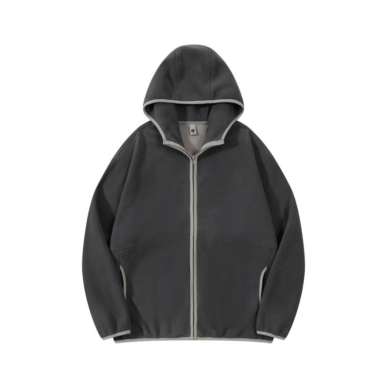 Edina Contrast Trim Zip Hoodie