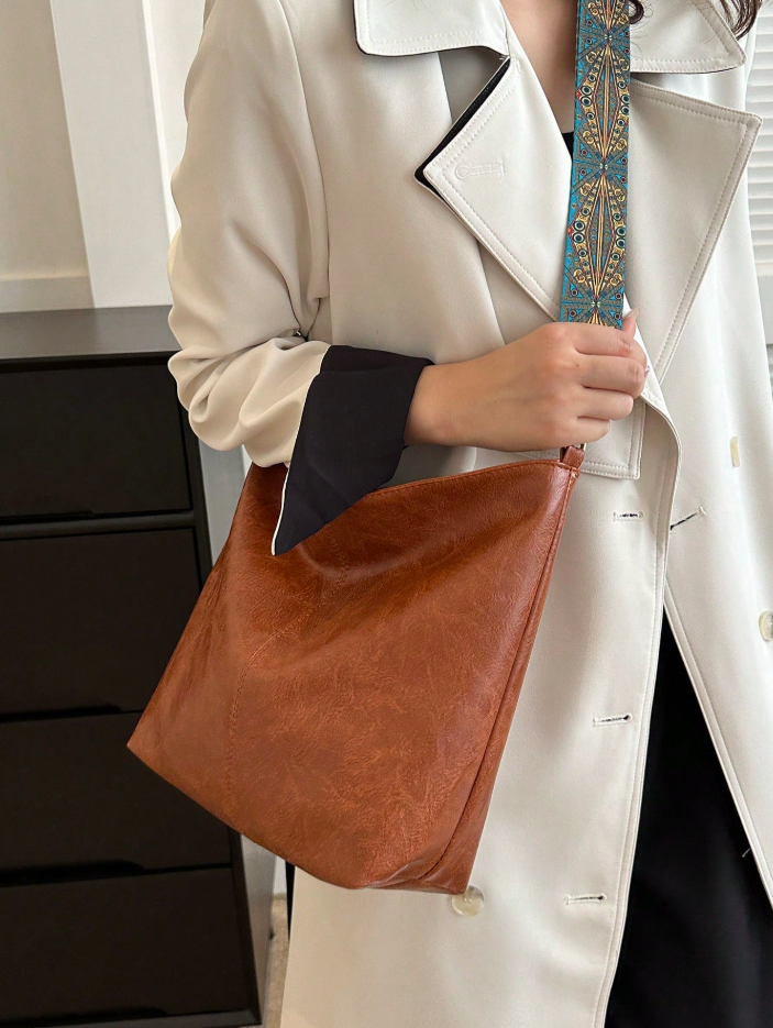Katia Embroidered Strap Hobo Bag